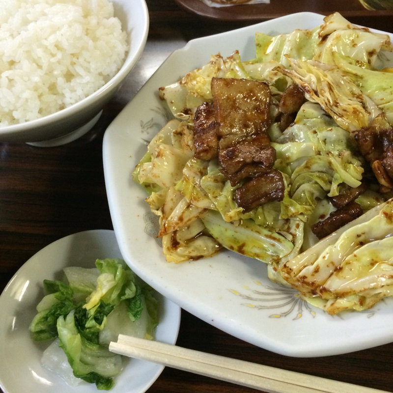 回鍋肉定食(天王)