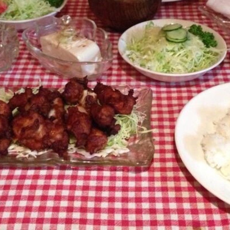 からあげ定食(ポテト)