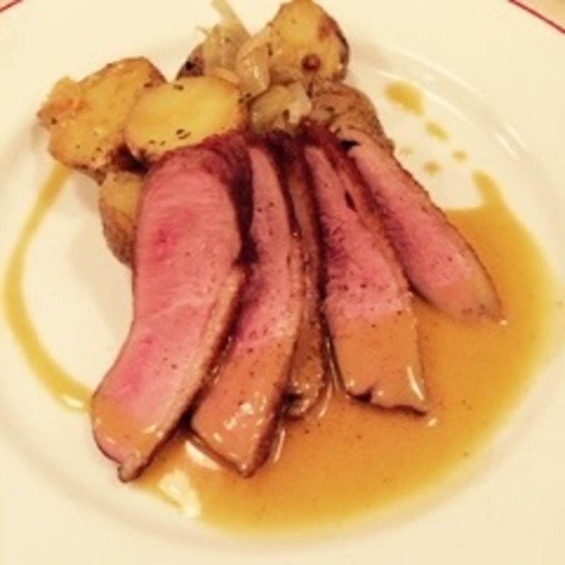 コガモのロースト(パリのワイン食堂)