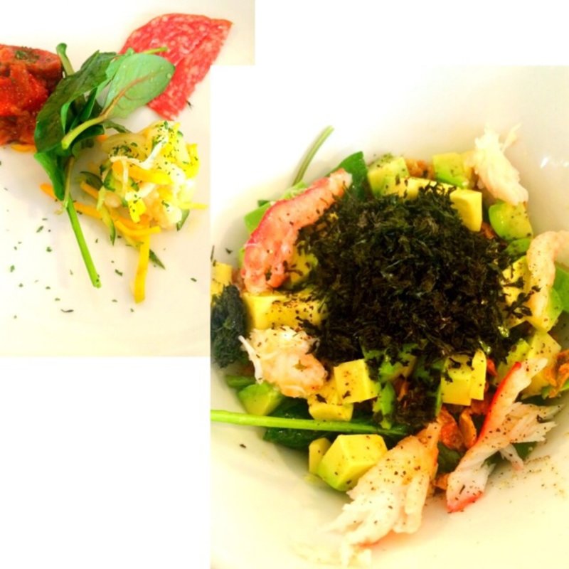 前菜3種付きカニ＆森のバターアボカ丼セット(野菜がおいしいダイニング LONGING HOUSE （ヤサイガオイシイダイニング ロンギングハウス）)