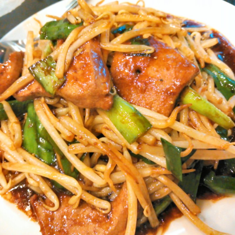 レバニラ定食(中華料理 唐園)