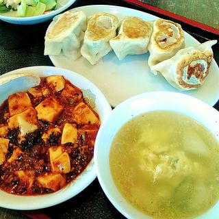ミニ麻婆豆腐と餃子定食(好好)