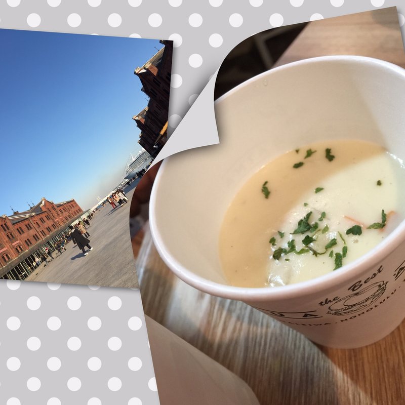 クラムチャウダー(KUA`AINA 横浜赤レンガ店)