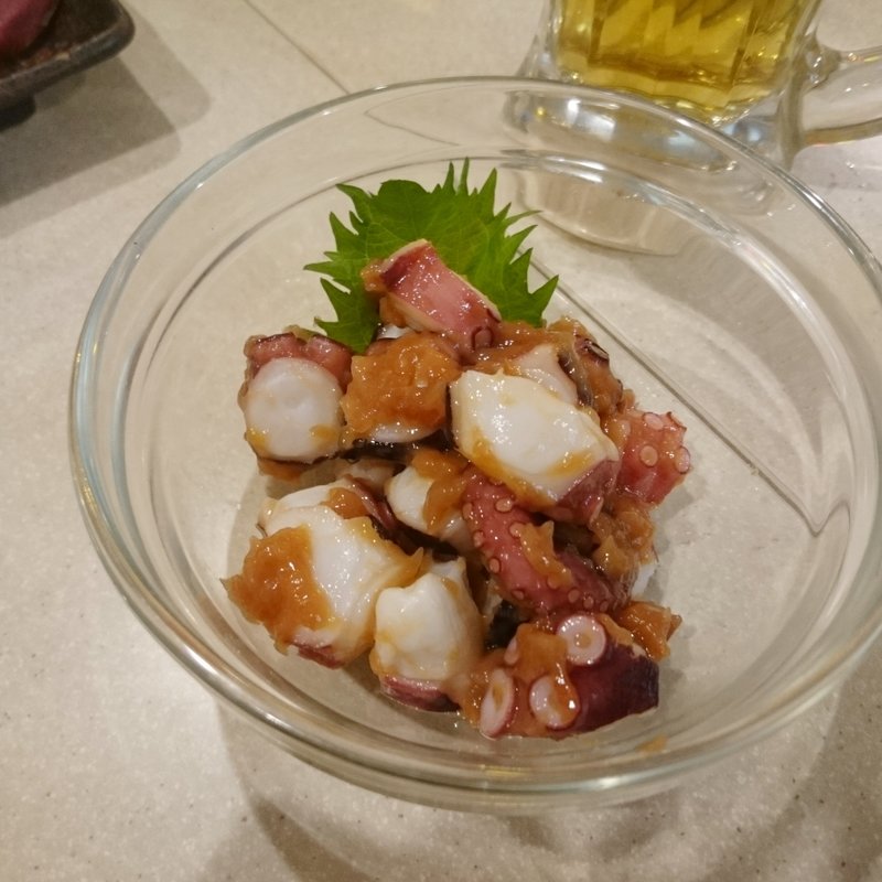 たこぶつ梅肉和え(串カツ田中 川崎店)