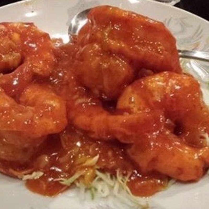 芝エビのチリソース(高華園)