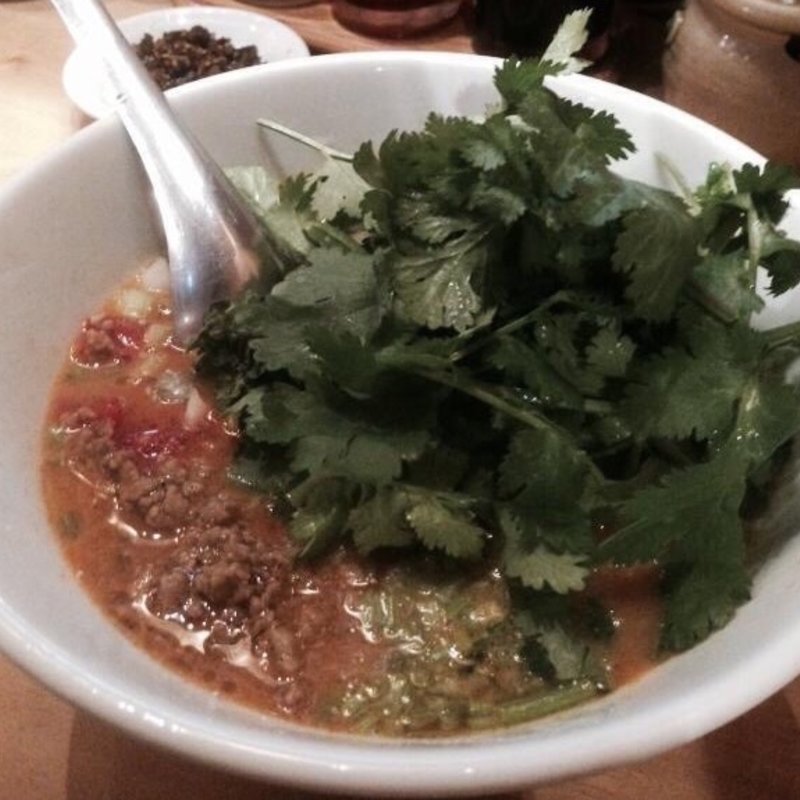 パクチーラーメン(九十九ラーメン)