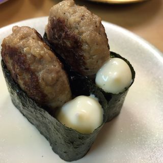 ハンバーグ(漁場直送回転寿司ぶっちぎり！！！ （ぎょじょうちょくそうかいてんずしぶっちぎり！！！）)