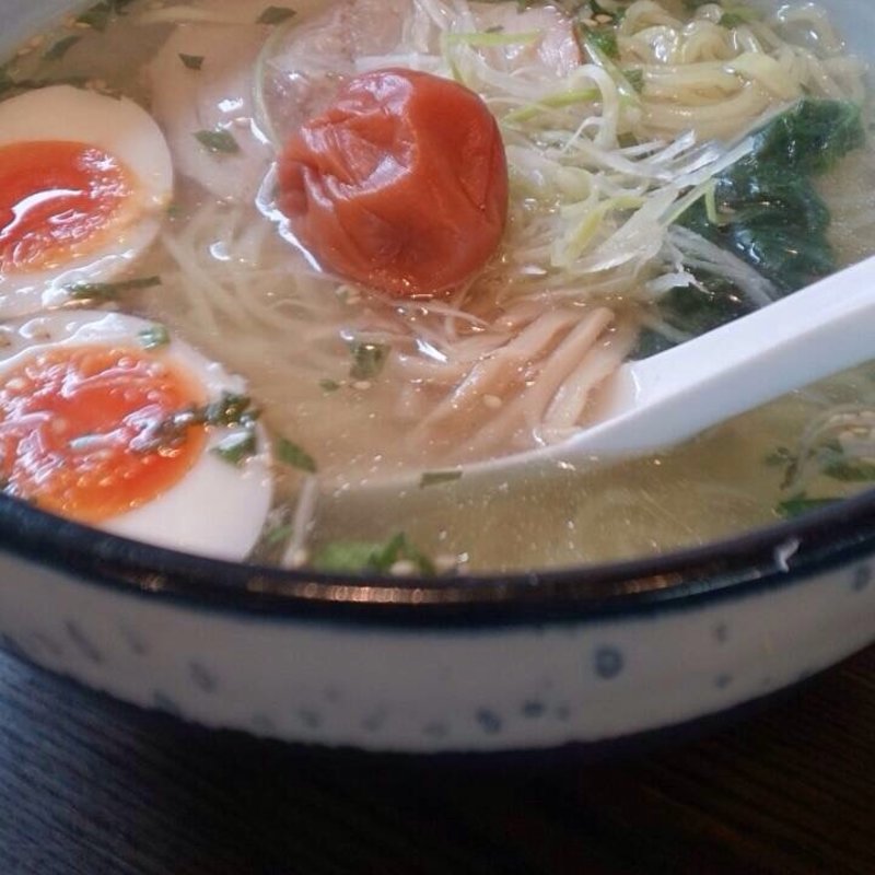 梅シソラーメン(俺流塩らーめん 渋谷総本店)