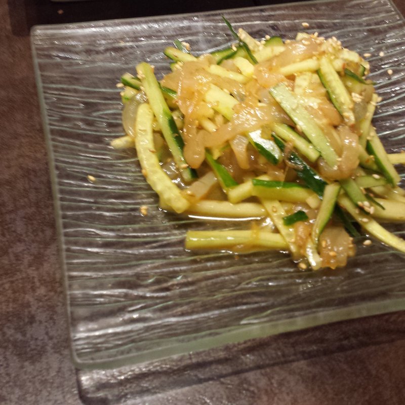 くらげの黒酢和え(本格 中華料理 陳家私菜 赤坂1号店)