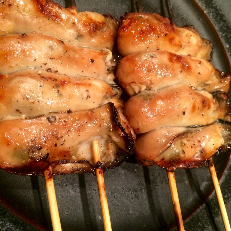 焼き牡蠣(炭火串焼 ふく)