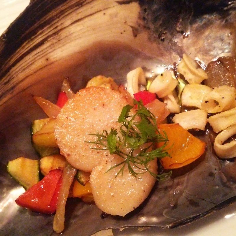 タイラギ貝（コース料理の中の一品）(鉄板焼 神戸)