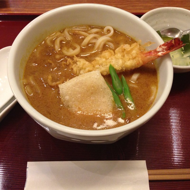 えび天もちカレーうどん(古奈屋池袋店)