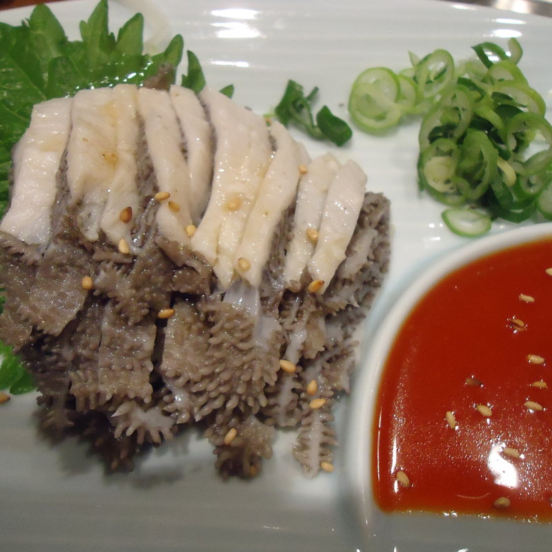 センマイのお刺身(焼肉 大仙 西院店 )