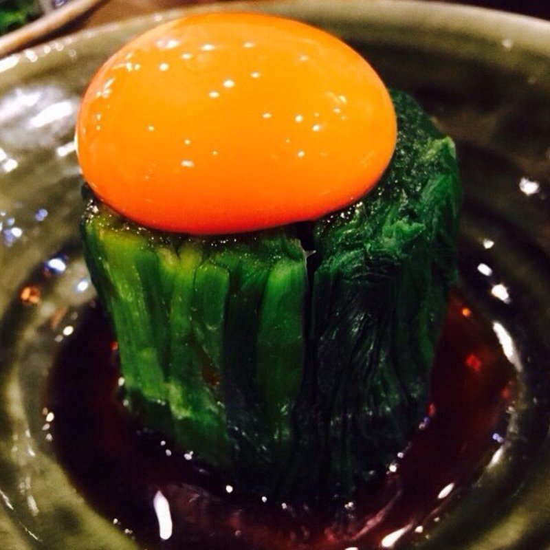 ニラ釜玉(塚田農場道玄坂店)