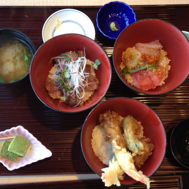三色丼御膳(吉祥 池袋西武店 （きっしょう）)