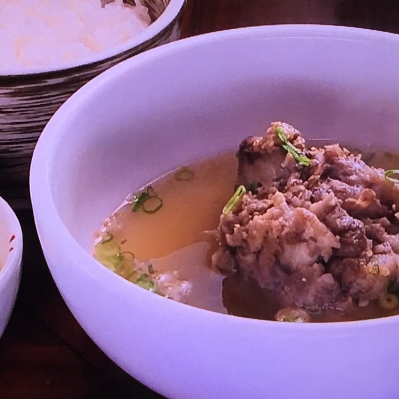 テールスープ定食(焼肉萬野ホルモン舗 三休橋)