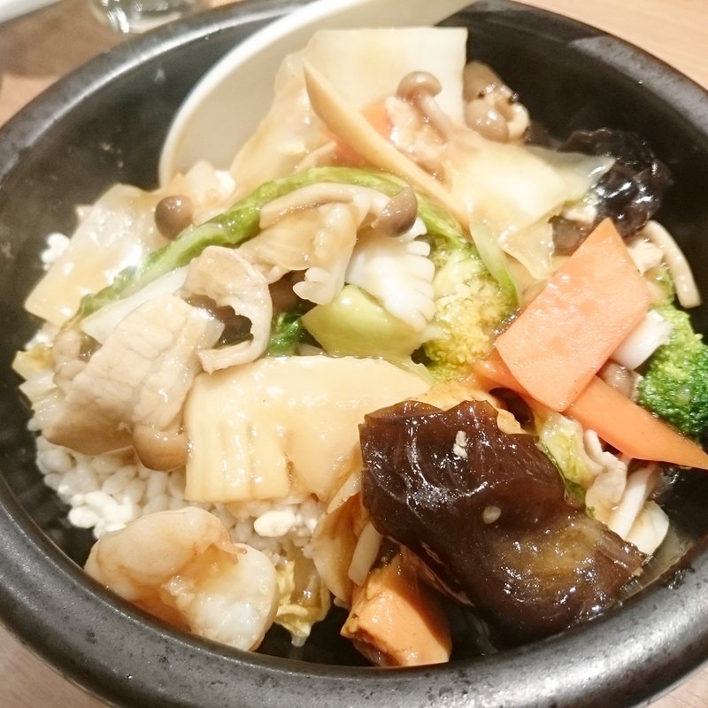 五目おこげ(上海灘DINING モザイクモール港北店)