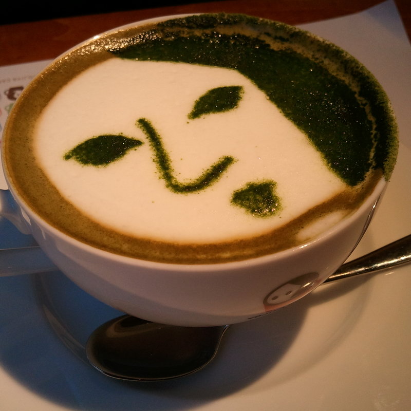 よーじや製抹茶カプチーノ(よーじやカフェ　三条店)