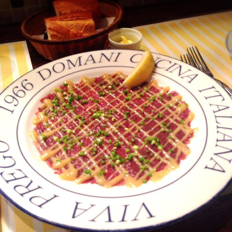 牛肉のカルパチョ ドマーニスタイルで(1966 DOMANI)