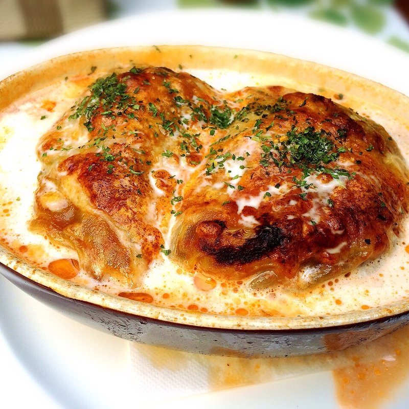 自家製 ロールキャベツ トマトソースグラタン(汐汲坂ガーデン)