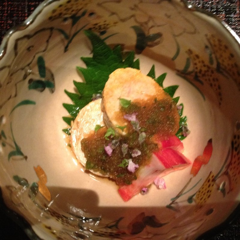 あん肝のちり酢（おまかせコース）(くろぎ （【旧店名】湯島 一二一）)