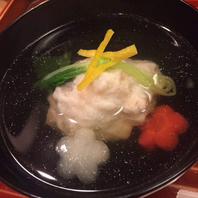 穴子真薯(懐石 大原)