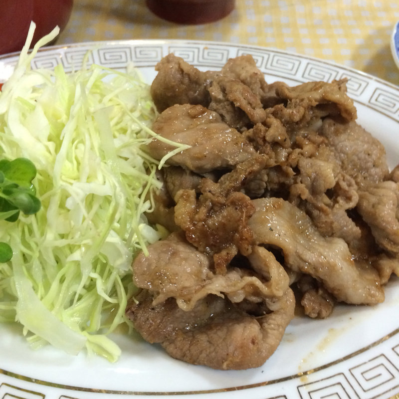 生姜焼き定食(登龍園)