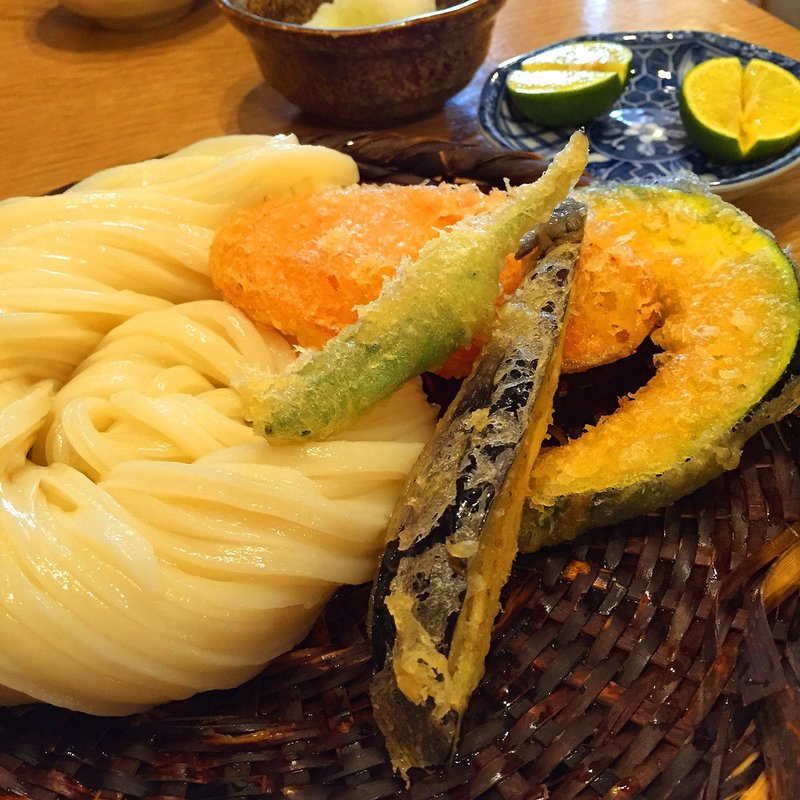 野菜天ざる　すだち　おろし(慎)