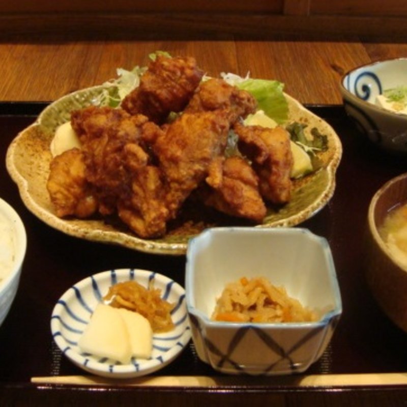 唐揚げ定食(料理屋　三船 )