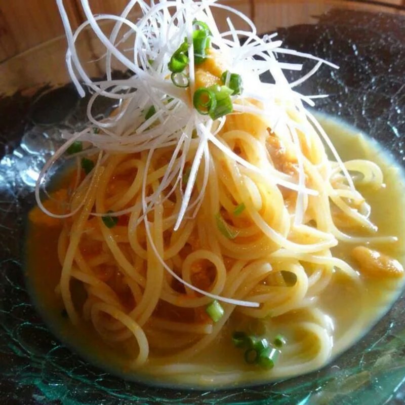 冷製生ウニパスタ(すず)
