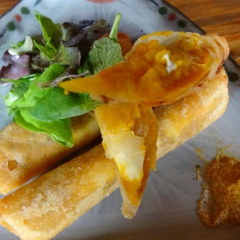 西瓜のクリームチーズスティック春巻き(すず)