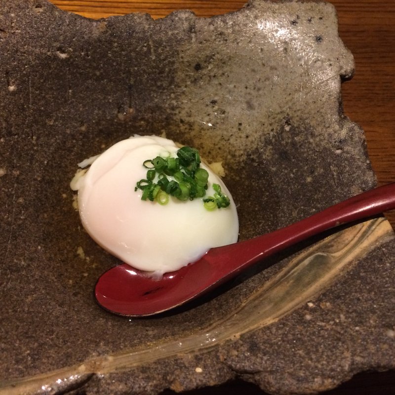 比内地鶏の温泉卵(猿のしっぽ)