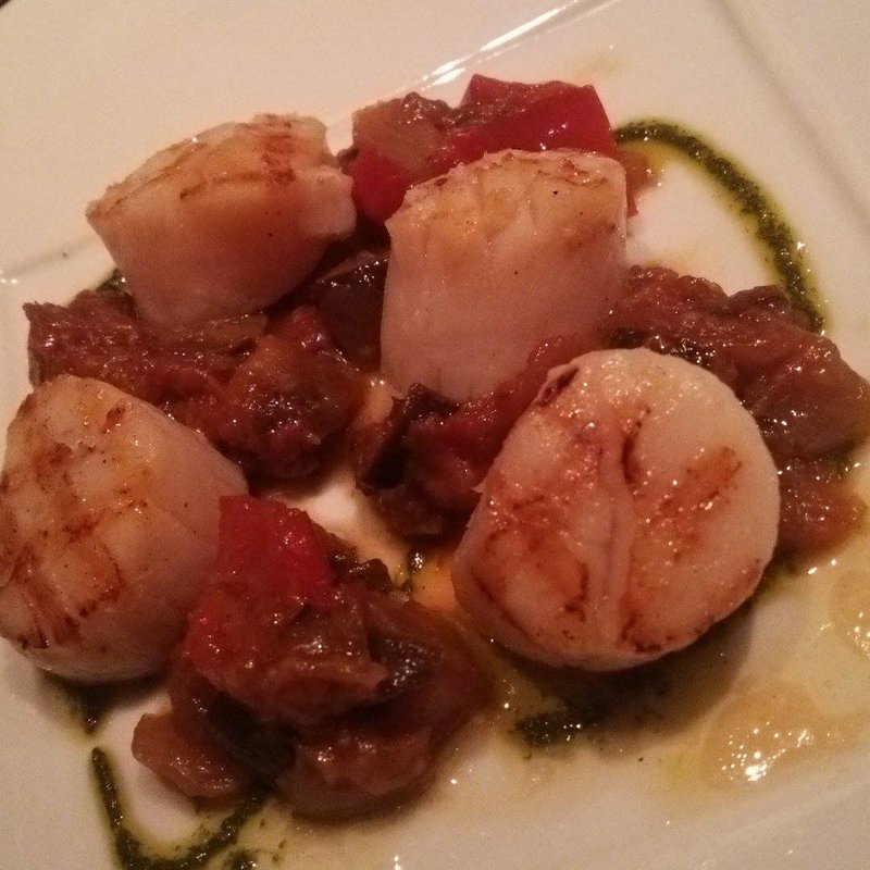 ホタテとカポナータ(ビストロ・シャンパーニュ)