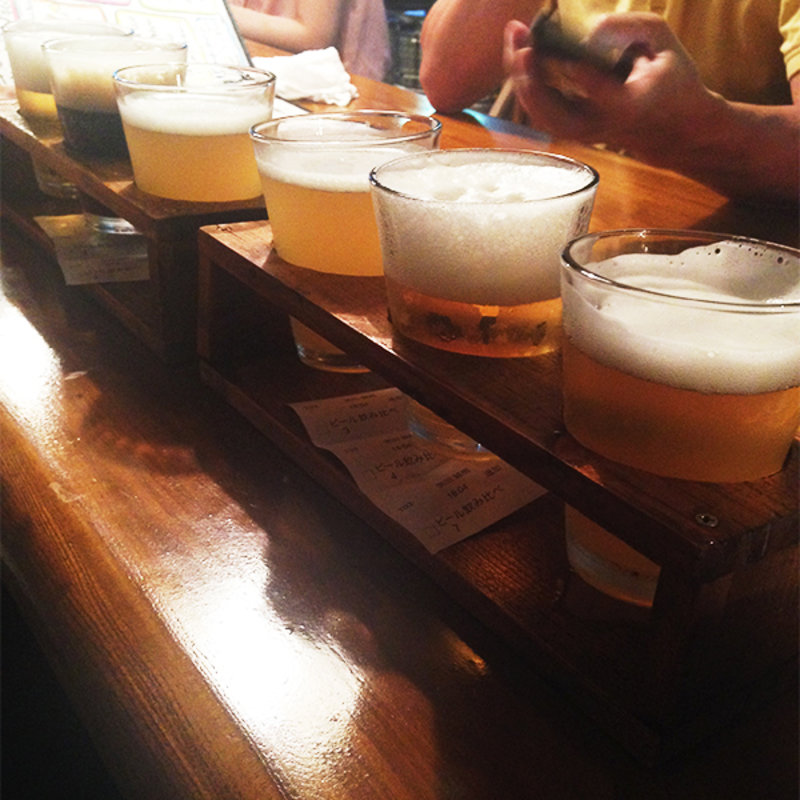 3種飲み比べ(ベクタービア(VECTORBEER)新宿御苑前駅店)