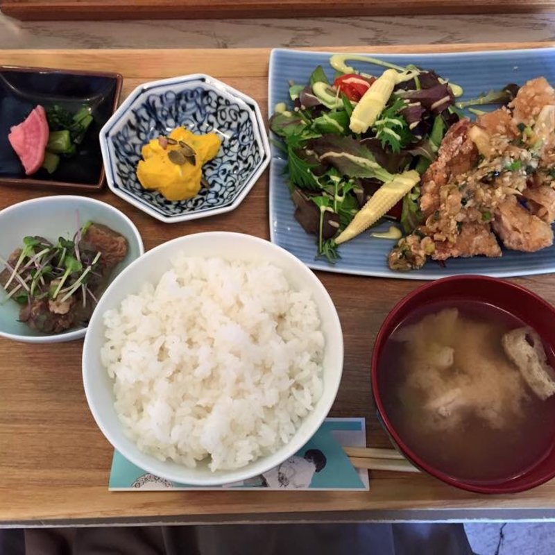 日向鶏の竜田揚げ レモン香味だれ