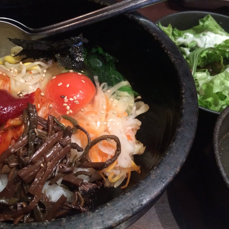 石焼ビビンパランチ(肉匠 牛虎 あびこ店)