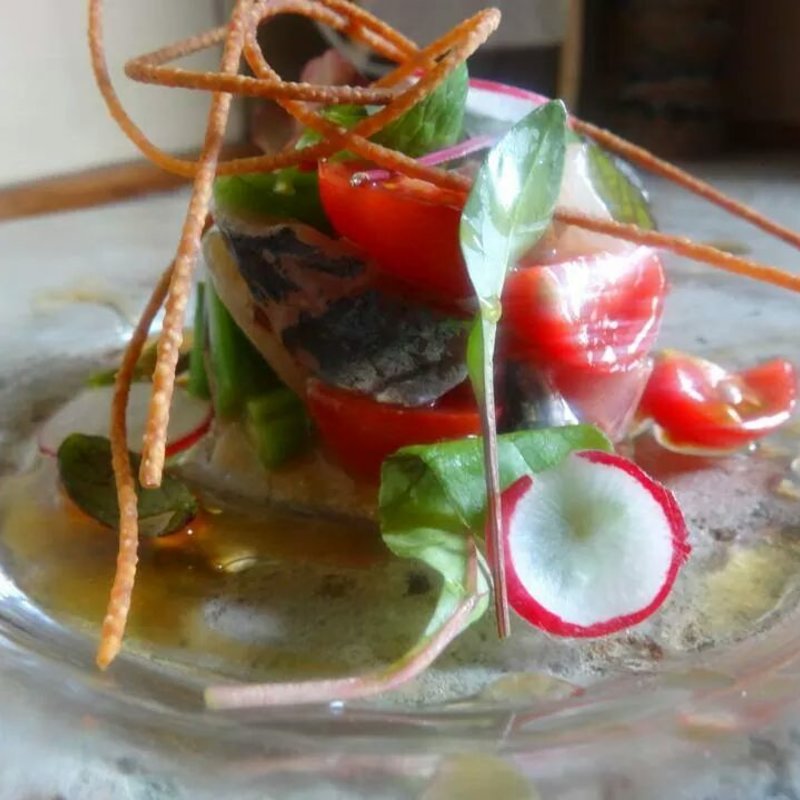 カルパッチョタルタルサラダ仕立て(すず)