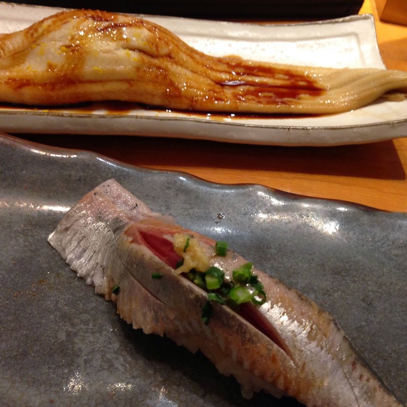あじ＆一本あなご(築地玉寿司 晴海通り店)