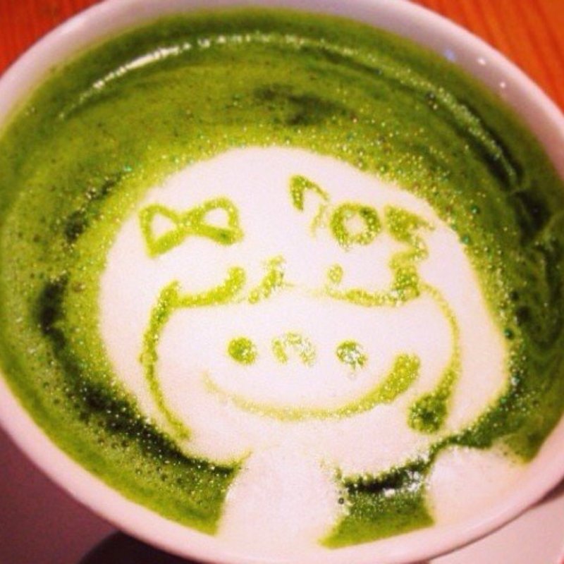 抹茶ミルクラテ(705cafe)