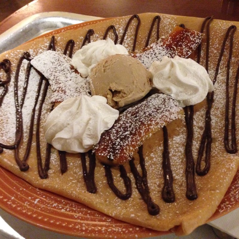 キャラメルアイスのバナナクレープ(VIETNAMESE CYCLO Echika表参道)