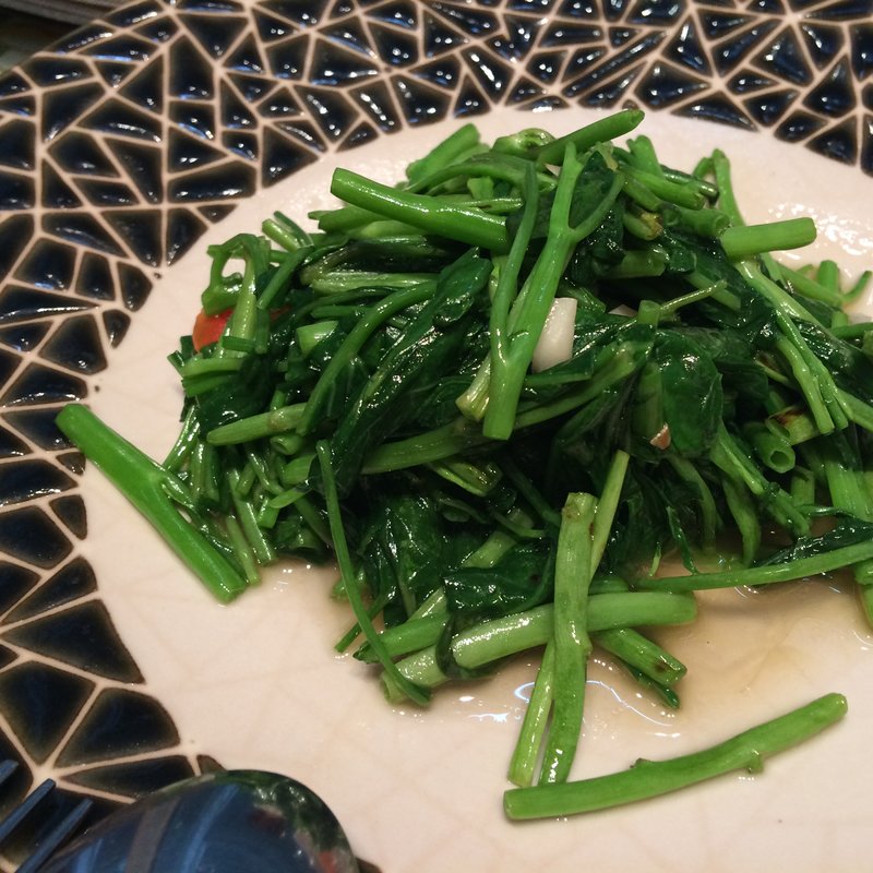 空心菜の炒め(本格中華 香港海鮮飲茶樓 梅田ブリーゼブリーゼ店)