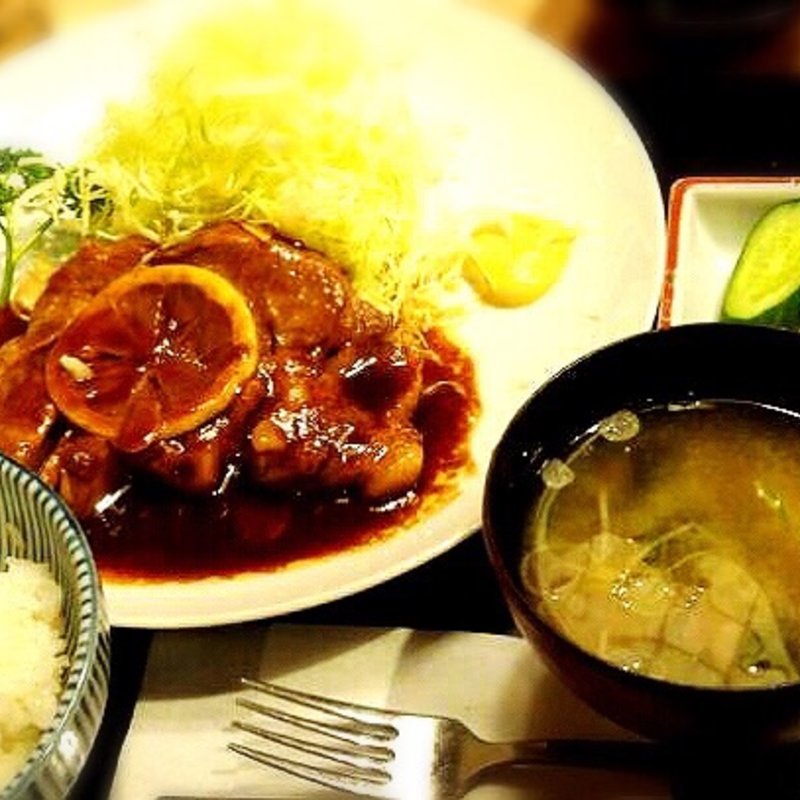 とんてき定食(かつき亭吾妻橋店)