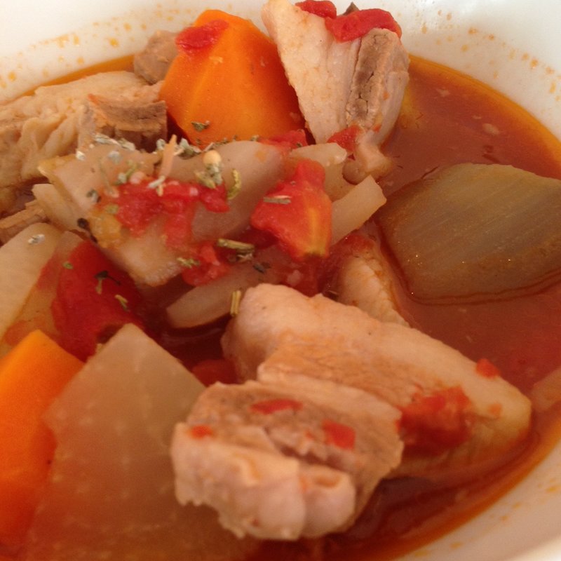 豚バラ肉と野菜のトマトポトフ(茶日)