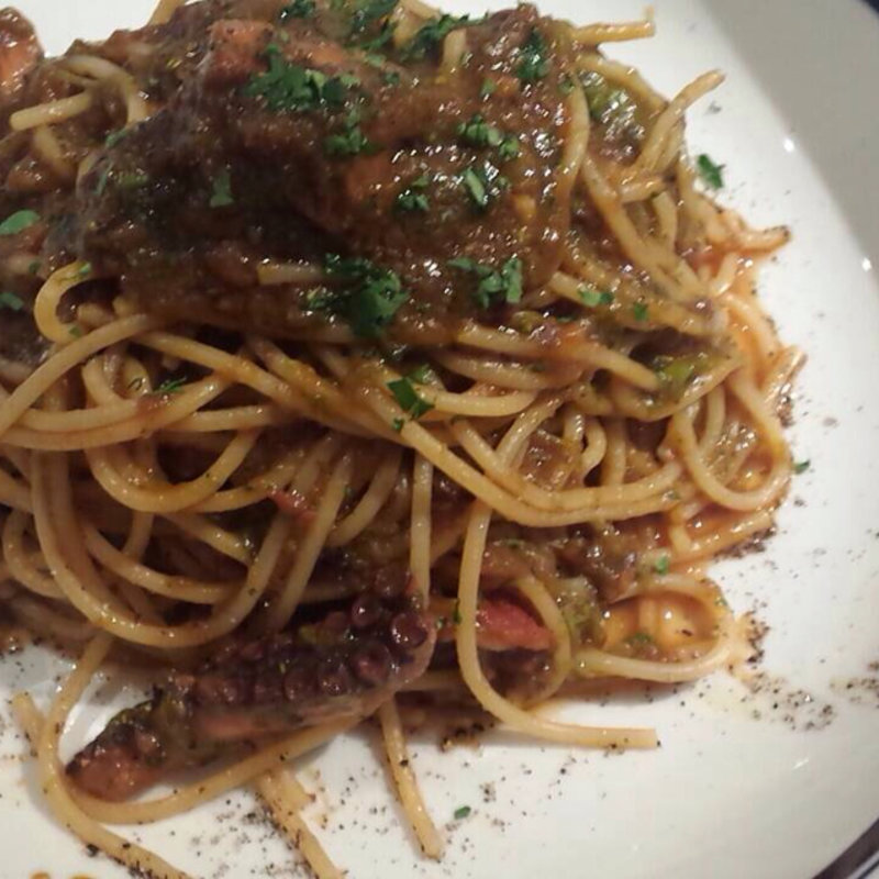 本日の野菜と魚介のトマトソース(SARU 代々木上原店)