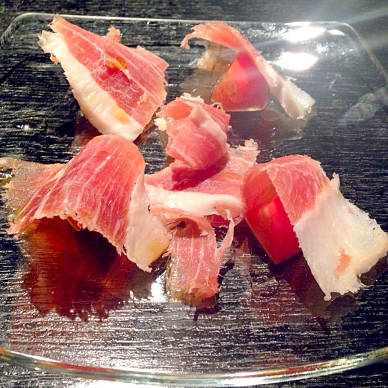 生ハムとフルーツトマト(La Cucina S)