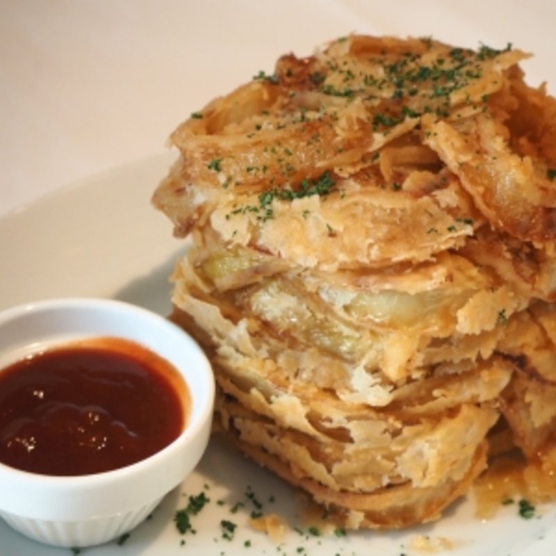 tccシグネチャー・オニオン・リングス(tcc 炉窯炭火焼Steak)