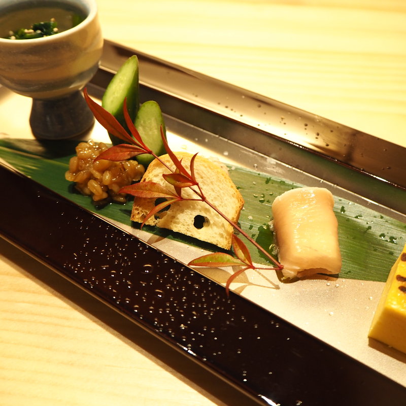 前菜五点盛り(観音坂 鳥幸)