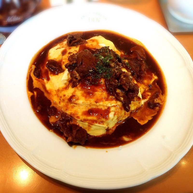 半熟卵のオムハヤシ  （Aランチ）(京橋千疋屋 荻窪店)