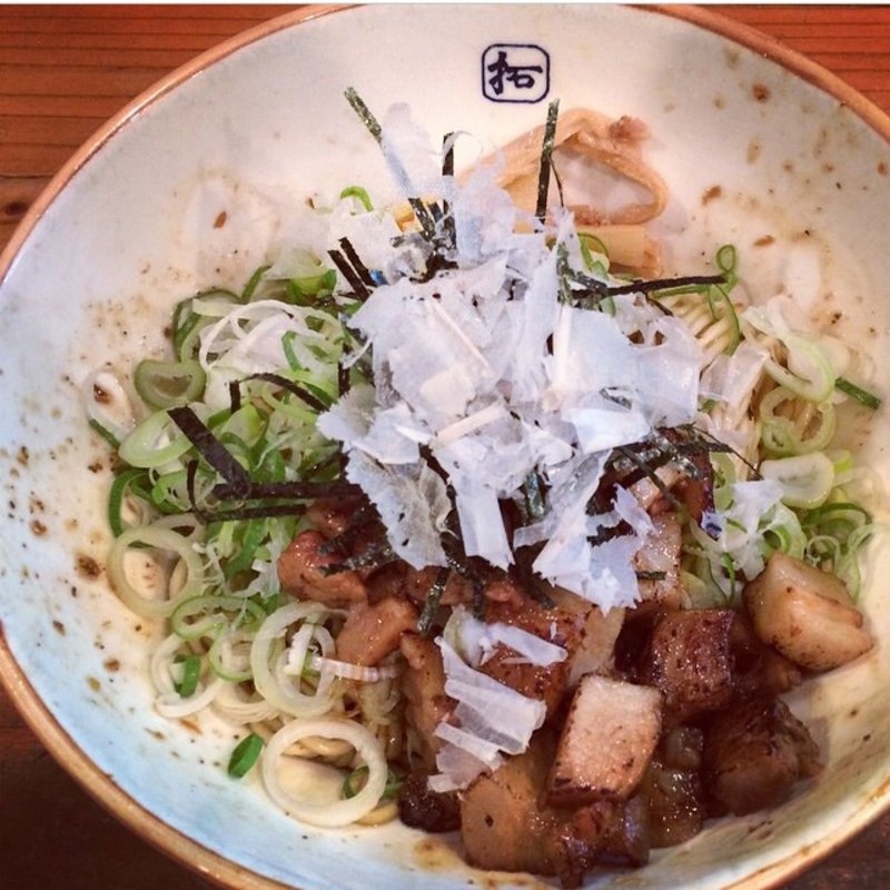 和風汁なしそば(麺や拓 堀江本店)