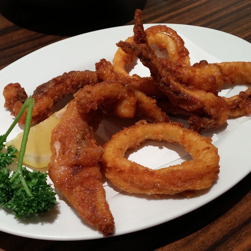 やわらかイカの唐揚げ(RAKU SPA 鶴見)